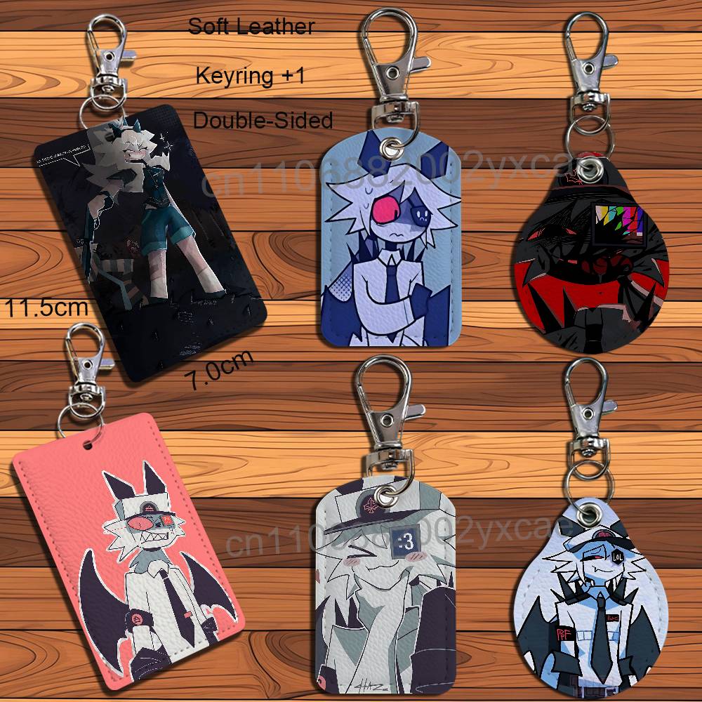 Lanyard Badge Holder - Mister Barrel Katieverse FPE Leather Keychain