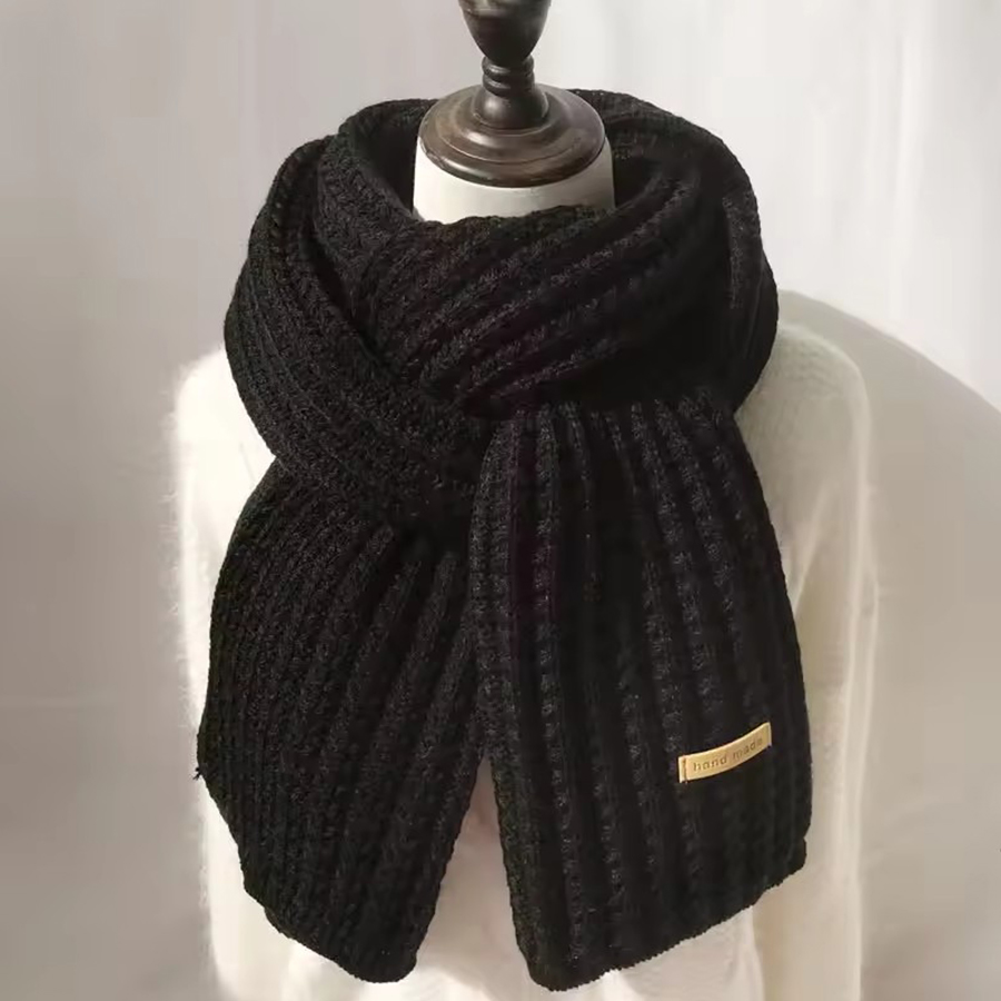 Thick Cable Knit Warm Cashmere - Muffler Men Wool 评论和价格