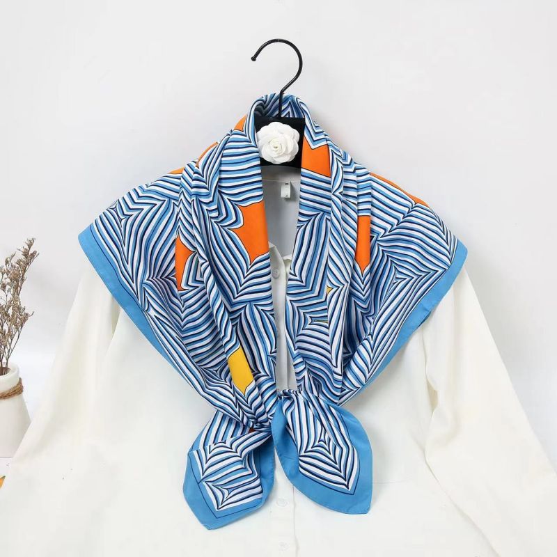 90cm Square Scarf High Quality - Scarf Silk Square 评论和价格
