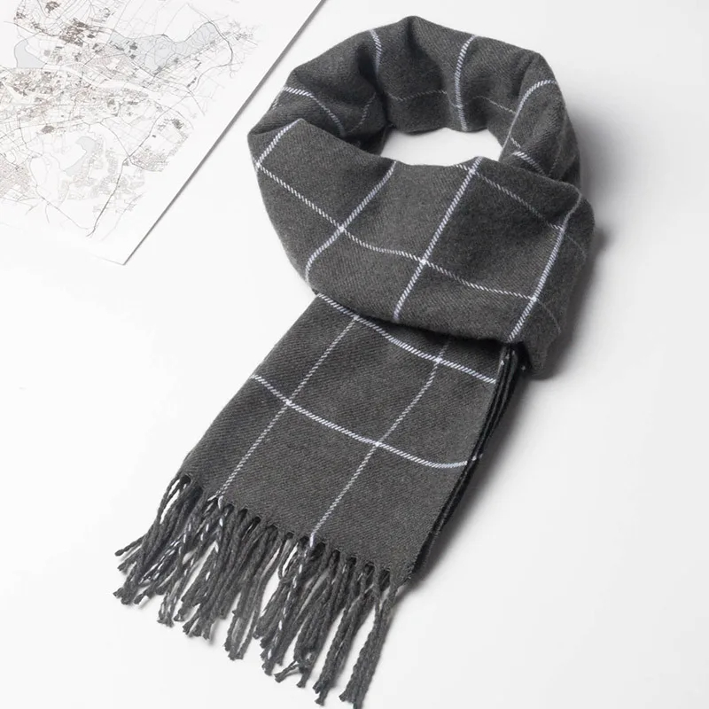 2023 New Winter Men Scarf Keep - Muffler Men Wool 评论和价格