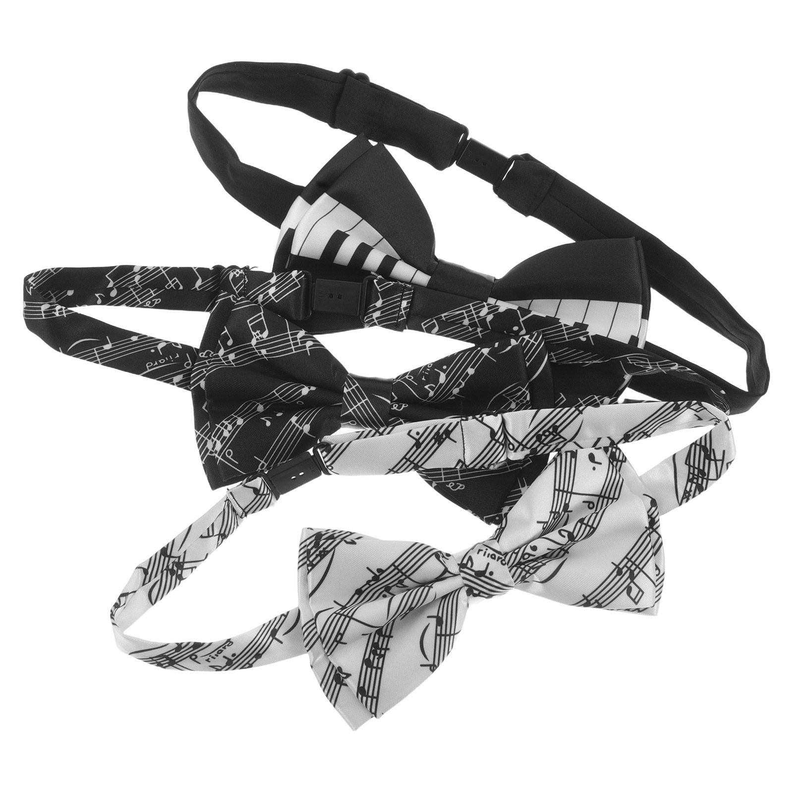 3pcs Piano Theme Bow Tie Pre-T - Bow Tie Pre Tied 评论和价格