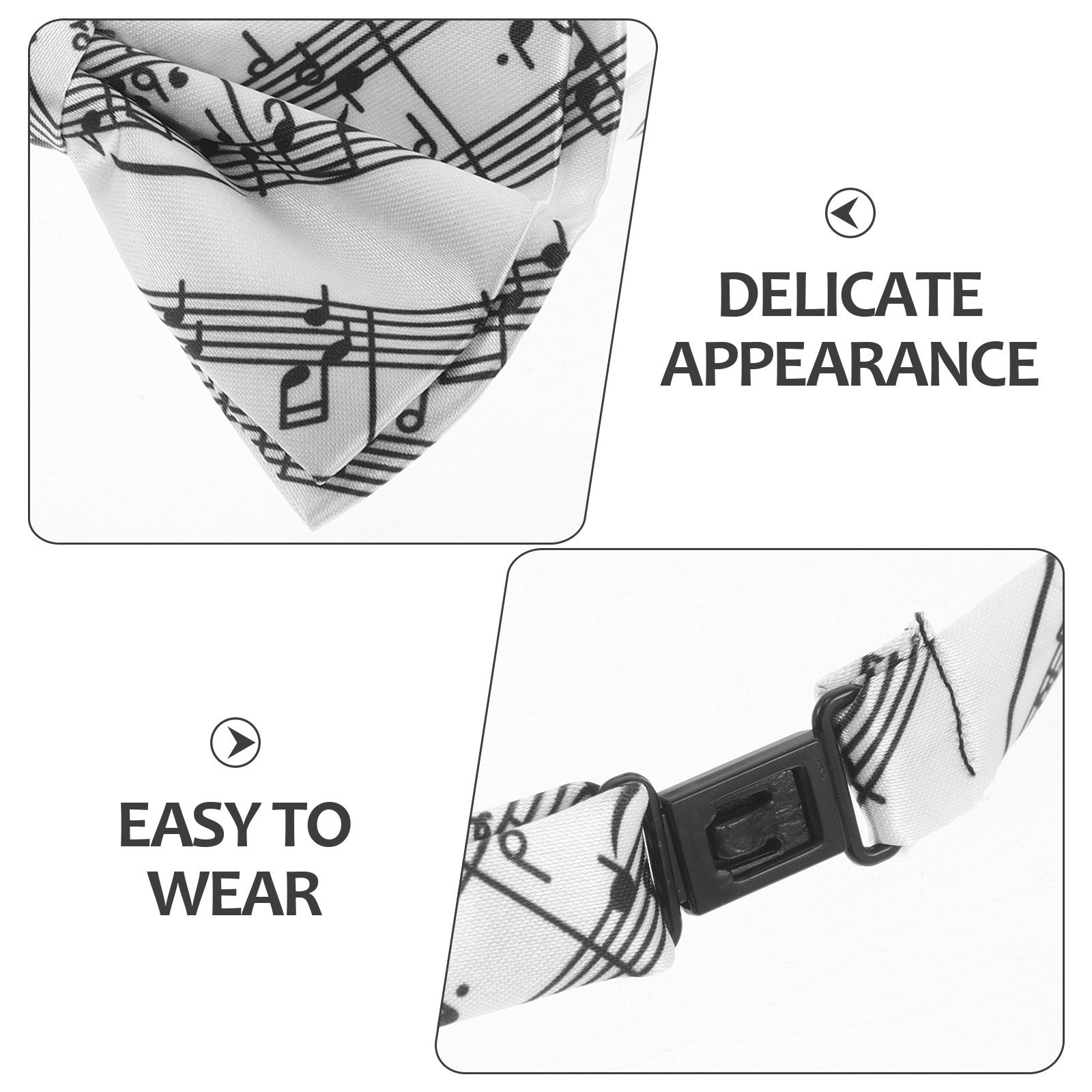 3pcs Piano Theme Bow Tie Pre-T - Bow Tie Pre Tied 评论和价格