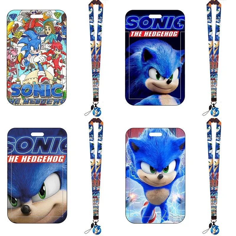 Cartoon Sonic Bus Card Holder  - Lanyard Badge Holder 评论和价格