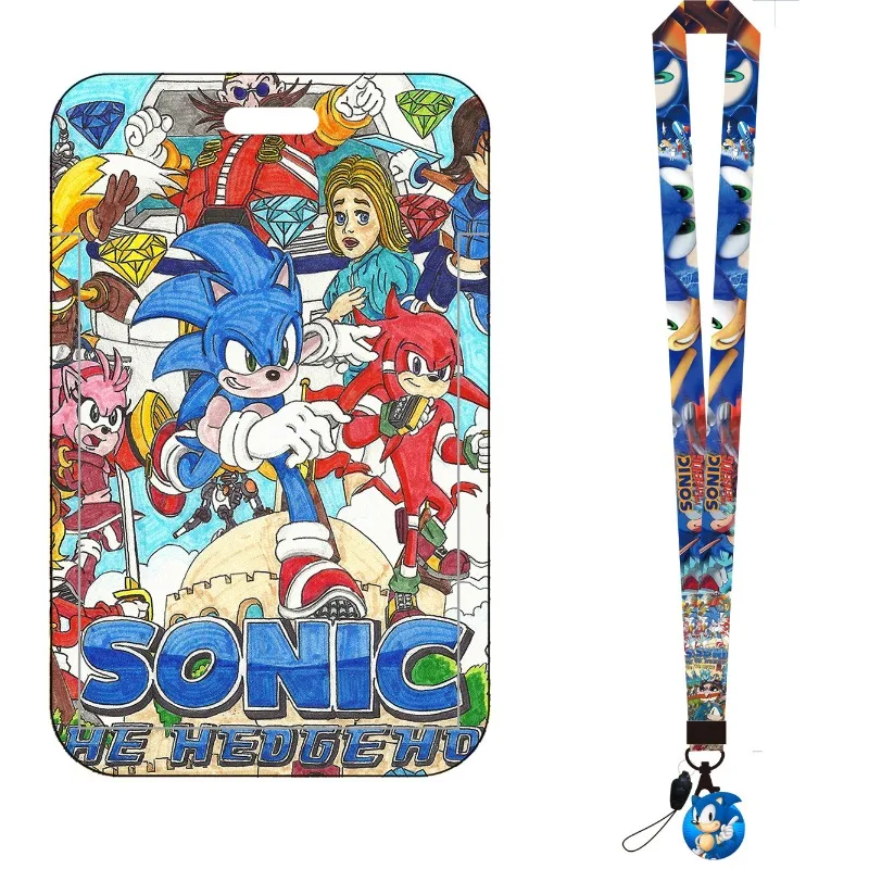 Cartoon Sonic Bus Card Holder  - Lanyard Badge Holder 评论和价格