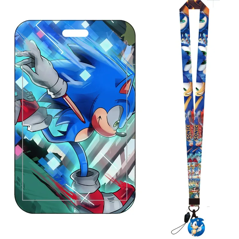 Cartoon Sonic Bus Card Holder  - Lanyard Badge Holder 评论和价格
