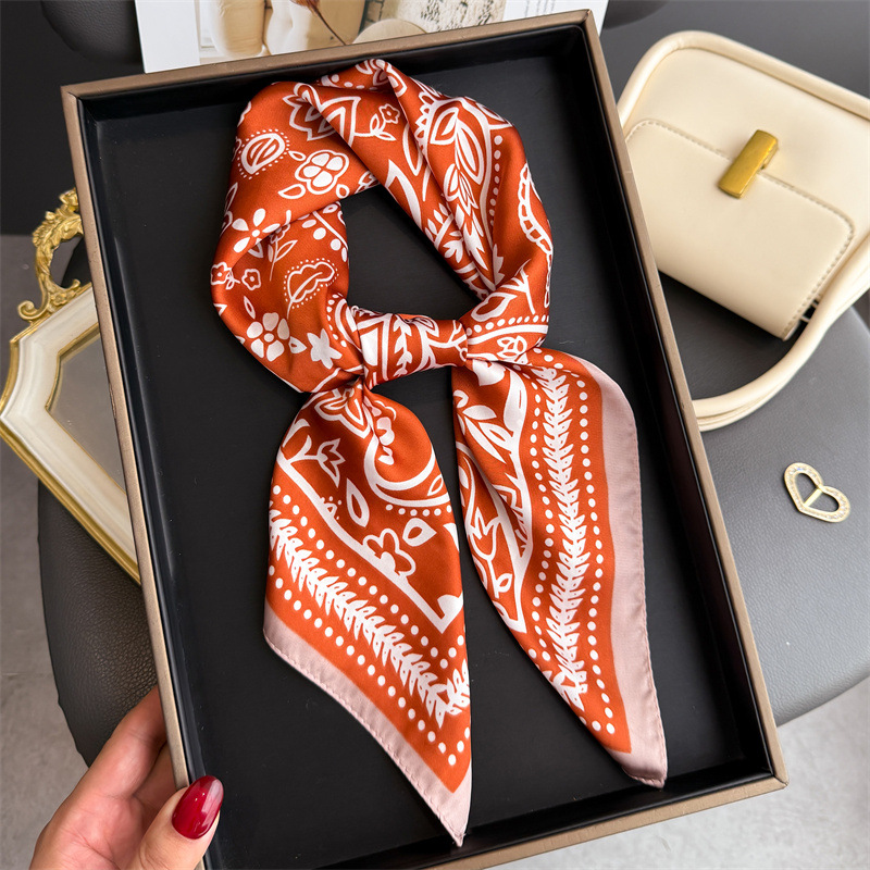 1Pc cashew print fashion silk  - Scarf Silk Square 评论和价格