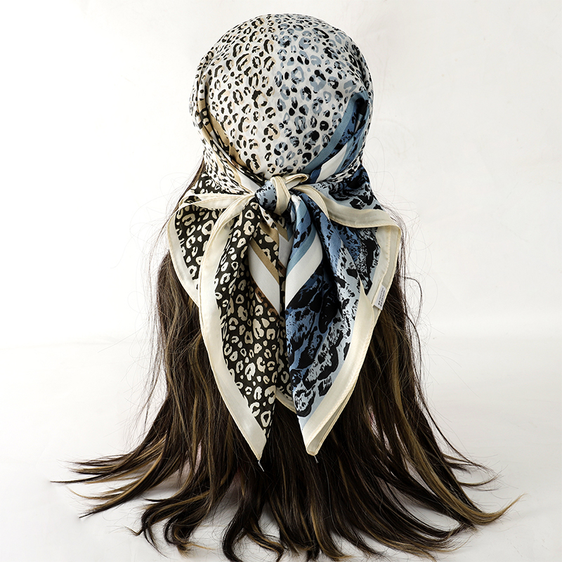 Luxury Silk Shawl Fat Cat Squa - Head Wrap Turban 评论和价格